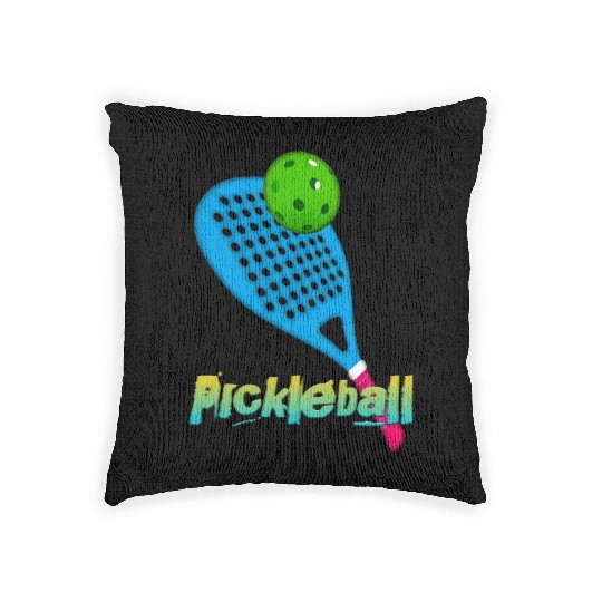 Funny Pickleball Game Woven Pillows