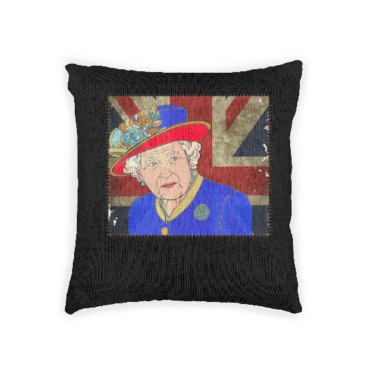 Queen Elizabeth II - rip Queen Elizabeth II - rest Woven Pillows