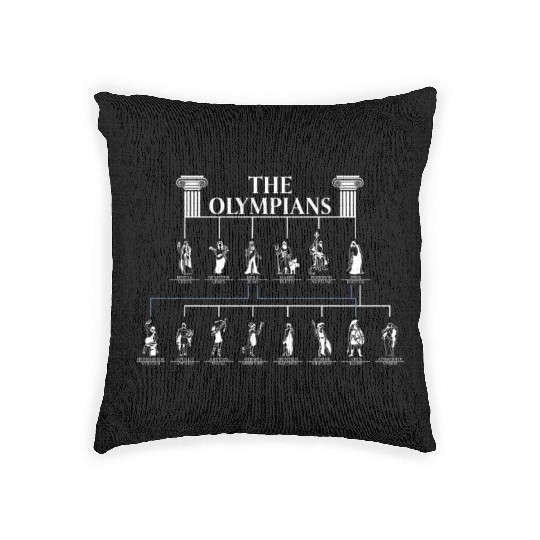 Greek Mythology Ancient Greek God Greece Goddess Woven Pillows