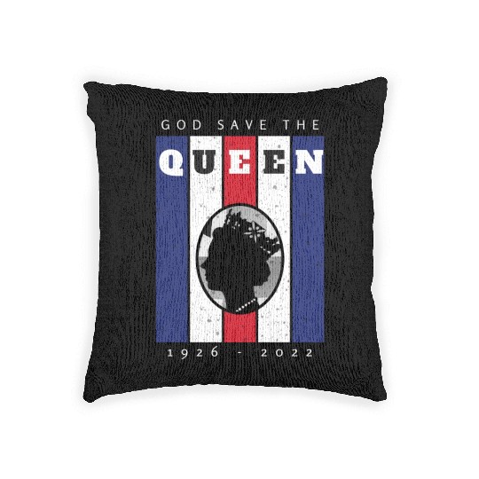 Queen Elizabeth II RIP 1926 2022 Woven Pillows