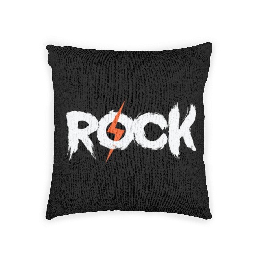 Rock Music Style Genre Guitar Rock Band Woven Pillows