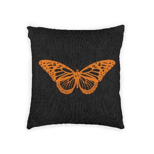 Monarch Butterfly Solo Knockout Woven Pillows