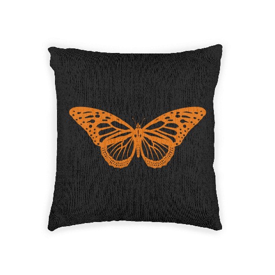 Monarch Butterfly Solo Knockout Woven Pillows