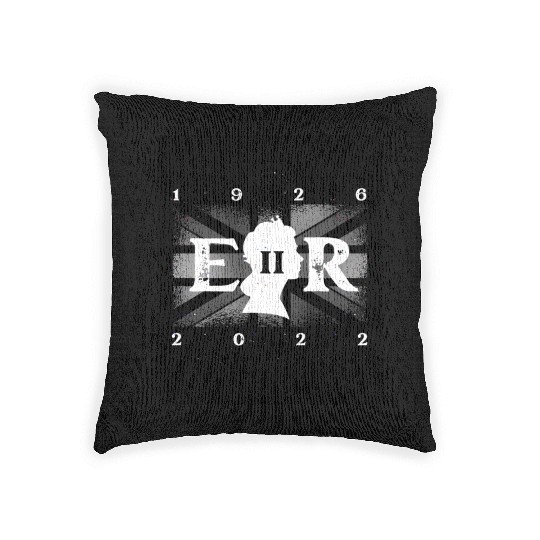 United Kingdom British Monarch Queen Elizabeth II Woven Pillows