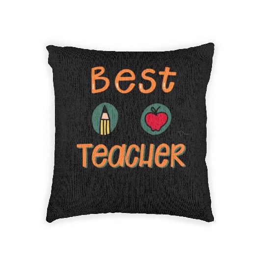 Best Teacher Ever Woven Pillows
