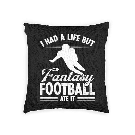 Fantasy Football Player Fantasy Team Draft Legend Woven Pillows