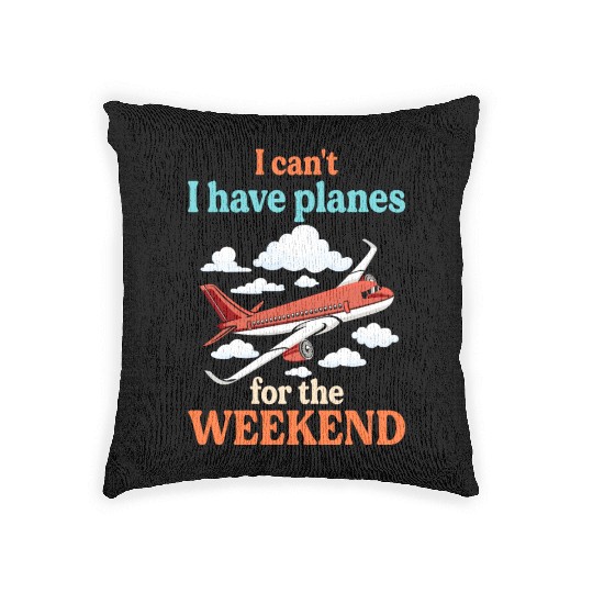 Airline Pilot Aviation Themed Pun For a Corporate Woven Pillows