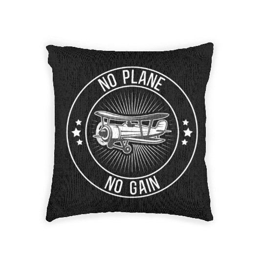 Airline Pilot Aviation Themed Pun For a Corporate Woven Pillows