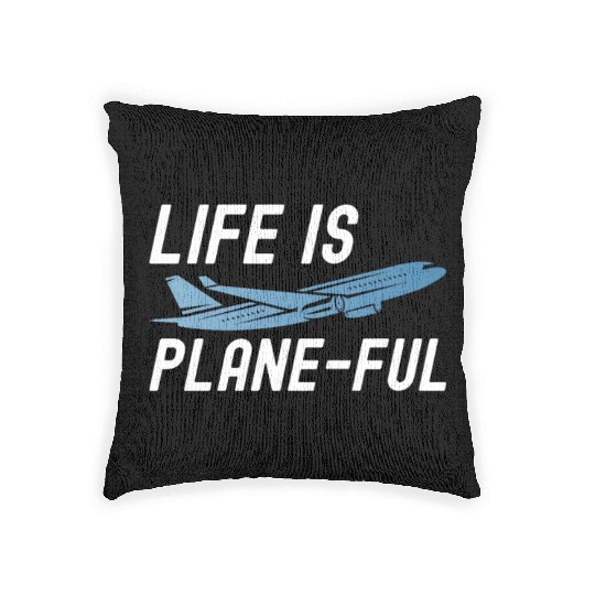 Airline Pilot Aviation Themed Pun For a Corporate Woven Pillows