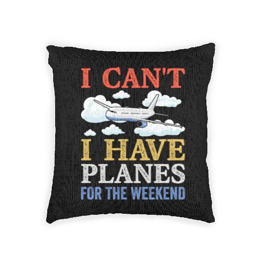 Airline Pilot Aviation Themed Pun For a Corporate Woven Pillows