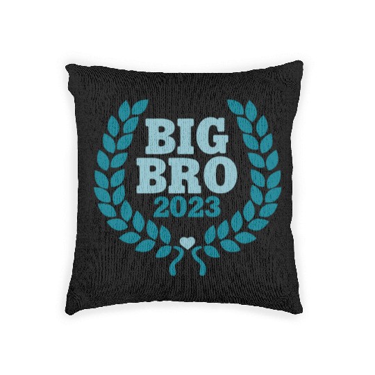 Big Bro 2023 - Big Brother Baby Birth Boy Gift Woven Pillows