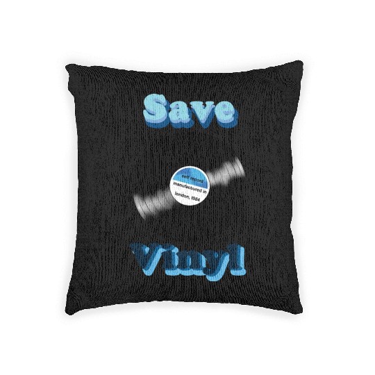 Save Vinyl Woven Pillows