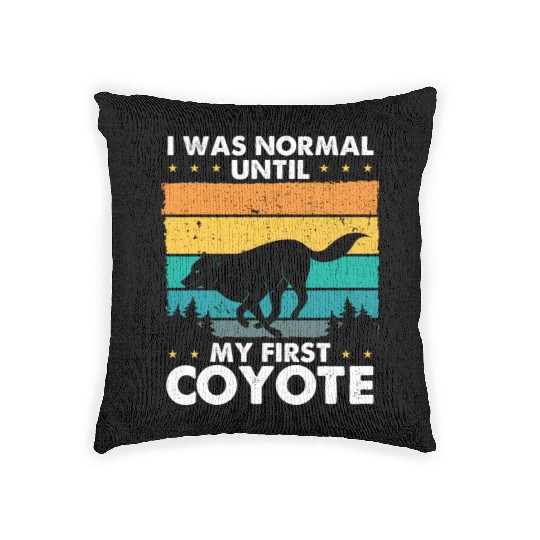 Coyote Trapping Coyote Hunting Yote Hunting Gift Woven Pillows