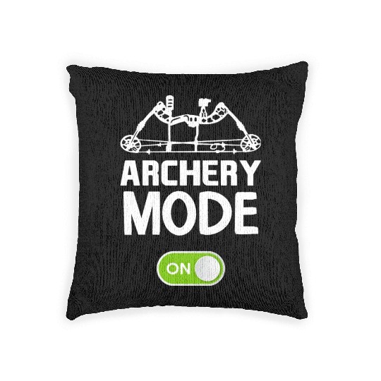 Funny Archery Bows And Arrows Hunting Sports Woven Pillows