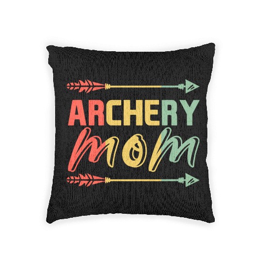 Archery Mom Bows And Arrows Hunting Sports Woven Pillows