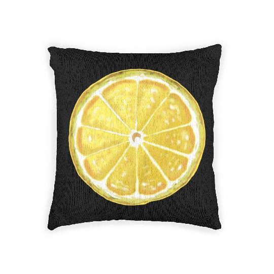 Lemon style design Woven Pillows