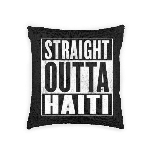 Haiti Straight Outta Haiti Woven Pillows