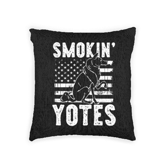 Coyote Trapping Coyote Hunting Yote Hunting Gift Woven Pillows