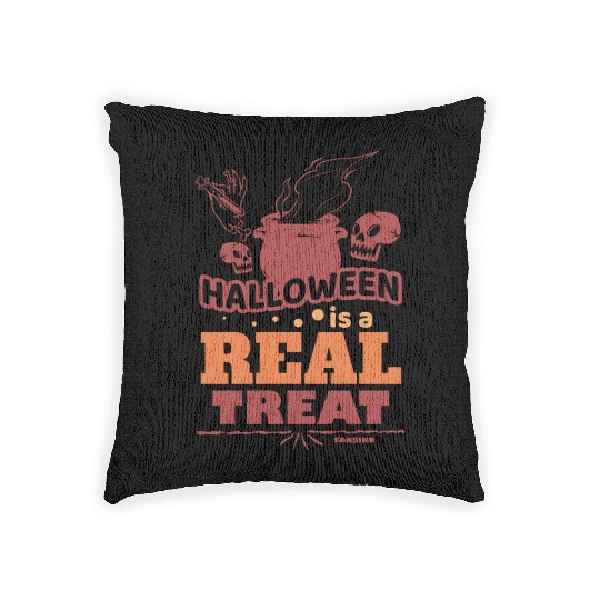 Halloween Hexe Totenkopf Woven Pillows