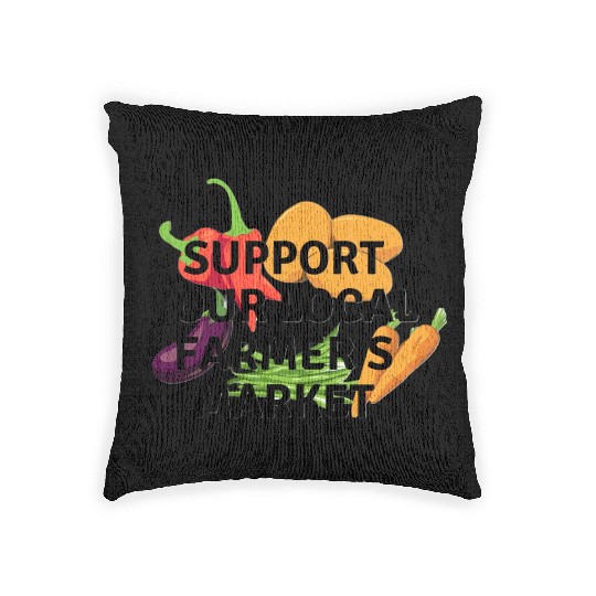 farmers market Woven Pillows