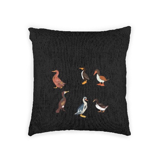 Funny Good Shags Goose Farm Animal Goose Woven Pillows