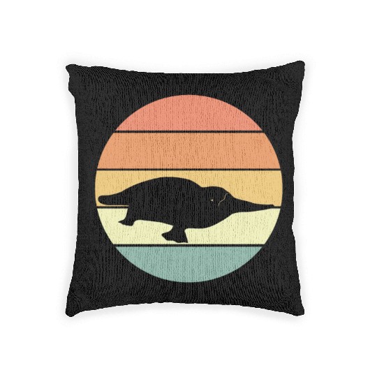 Retro Platypus Woven Pillows