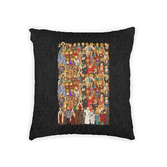 Saints, All saints, Catholic Saints Woven Pillows
