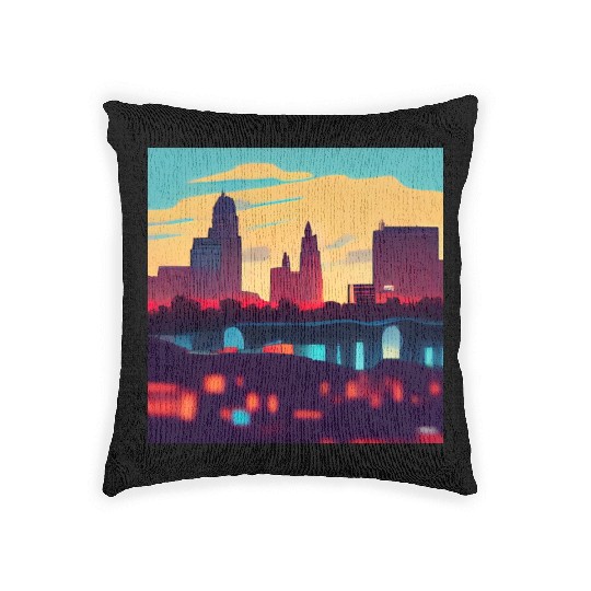 Kansas City comics Woven Pillows