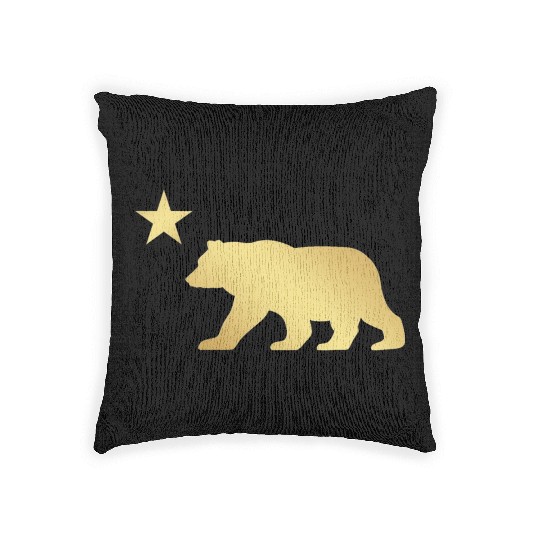 California Bear Woven Pillows