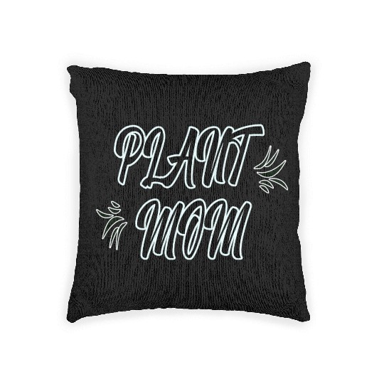 Plant mom Woven Pillows - women Woven Pillows for plants lover
