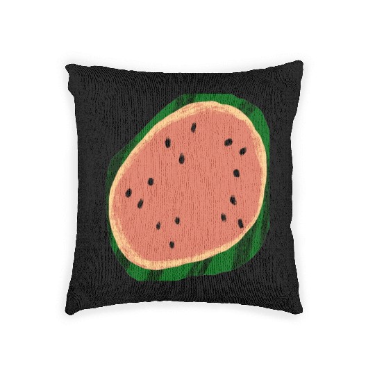 Woven Pillows with watermelon