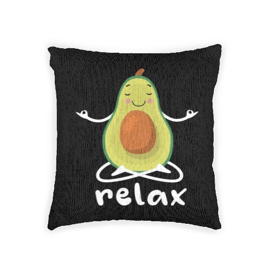 avocado relax Woven Pillows