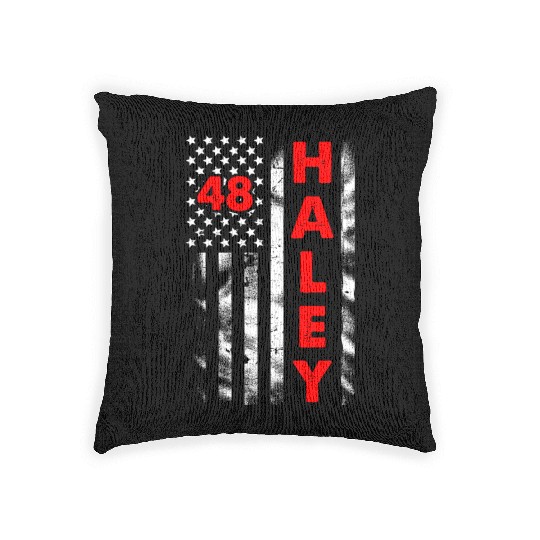 Haley Republican President Woven Pillows
