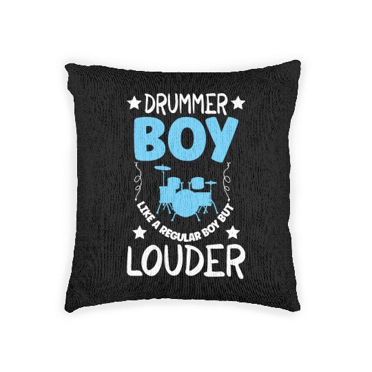 Drummer Drums Music Drum Set Drumming Woven Pillows
