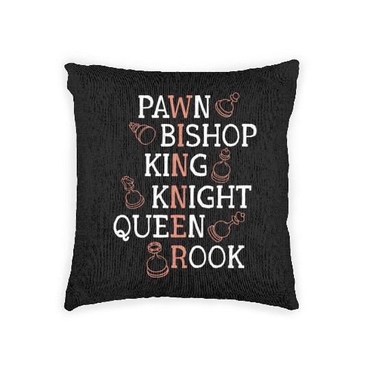 Winner Chess Pieces Chess Player Board Game Chess Woven Pillows