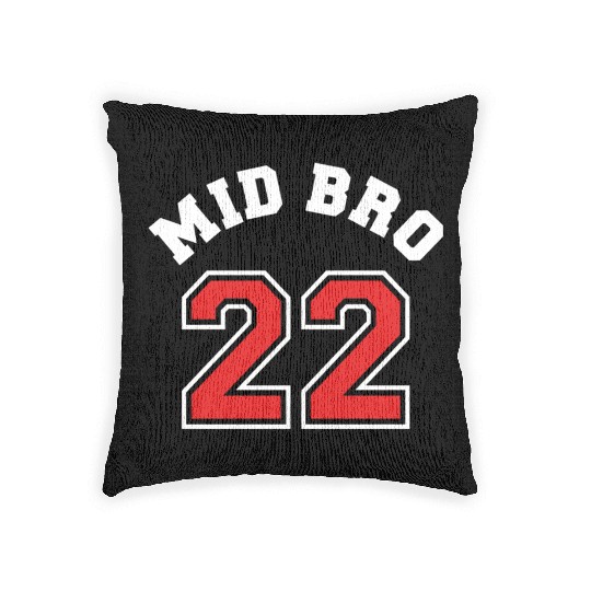 Mid Bro 2022 - Middle Brother Baby Birth Boy Woven Pillows