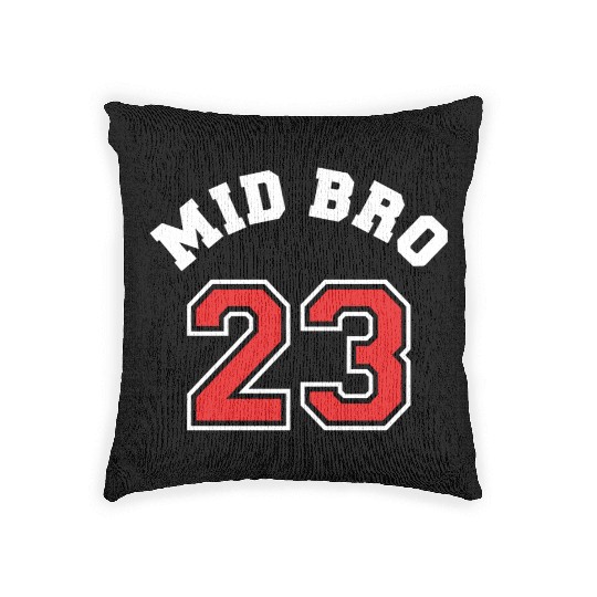 Mid Bro 2023 - Middle Brother Baby Birth Boy Woven Pillows
