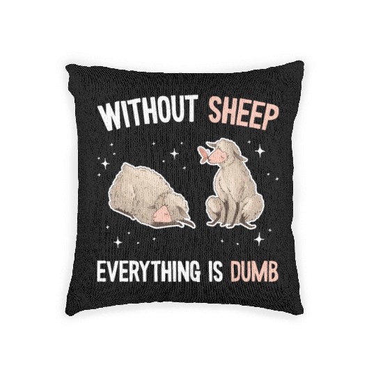 Cute Lamb Saying - Farmer & Sheep Woven Pillows