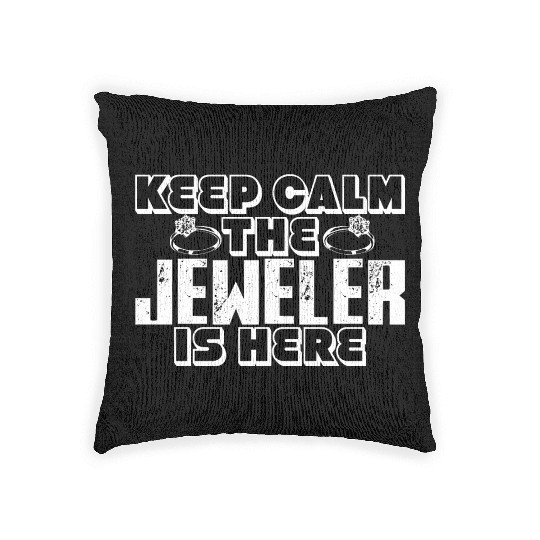 Jewellery Joke Jeweler Jewelry Diamond Gemstone Woven Pillows
