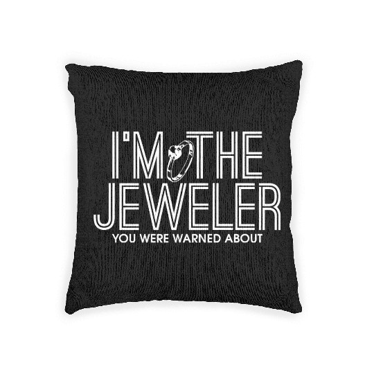 Jewellery Joke Jeweler Jewelry Diamond Gemstone Woven Pillows
