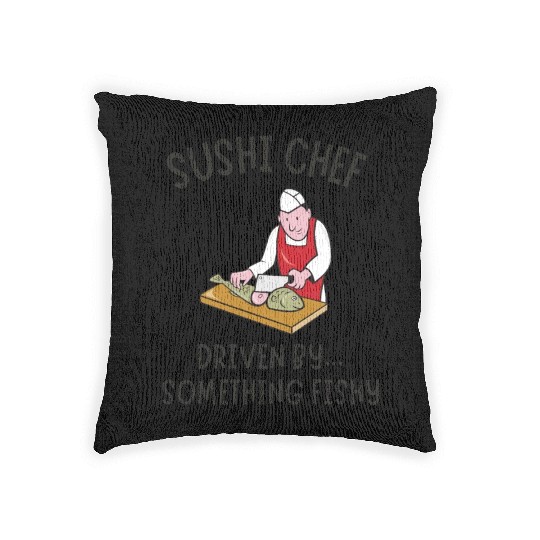 SUSHI CHEF 1 Woven Pillows