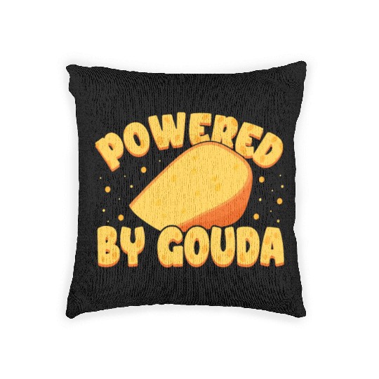 Gouda Cheese Slices charcuterie cheese board Woven Pillows