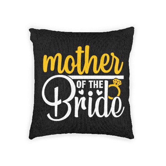 Mother Of The Bride Wedding Party Matching Gift Woven Pillows