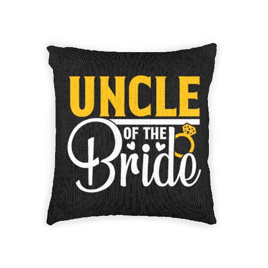 Uncle Of The Bride Wedding Party Matching Gift Woven Pillows