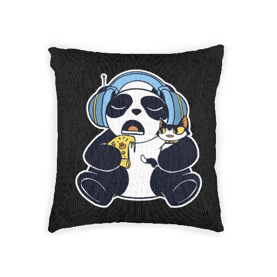 snack, slice, crust, cheese, song, pet, animals Woven Pillows