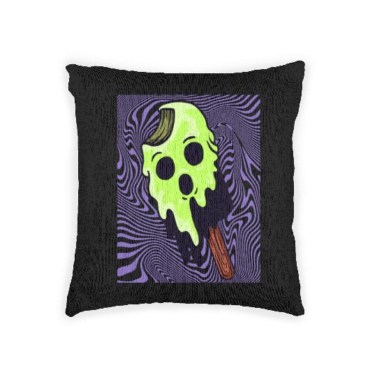 Halloween Gift Witch Ice Cream Killer Horror Woven Pillows
