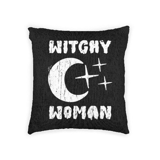 Witchy Woman - witchy Woven Pillows