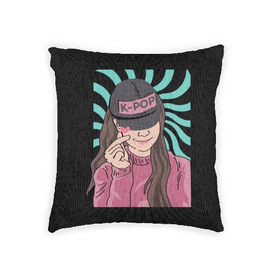 K-POP Fanatic Korean or Asian Gift Woven Pillows