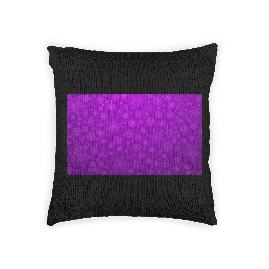 Purple Snowflakes Aesthetic Pattern Woven Pillows