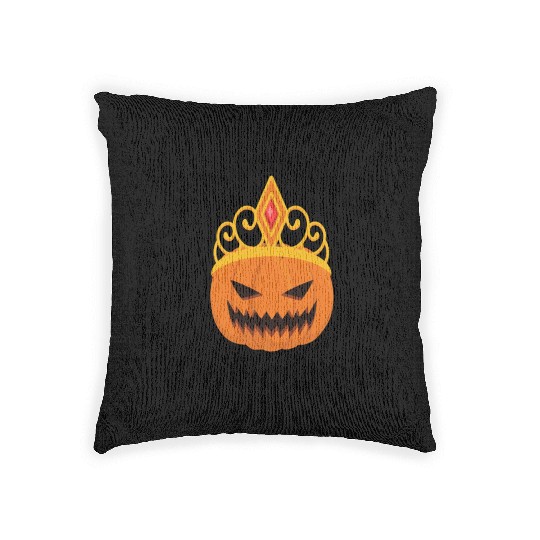 Queens of halloween are born in october Woven Pillows